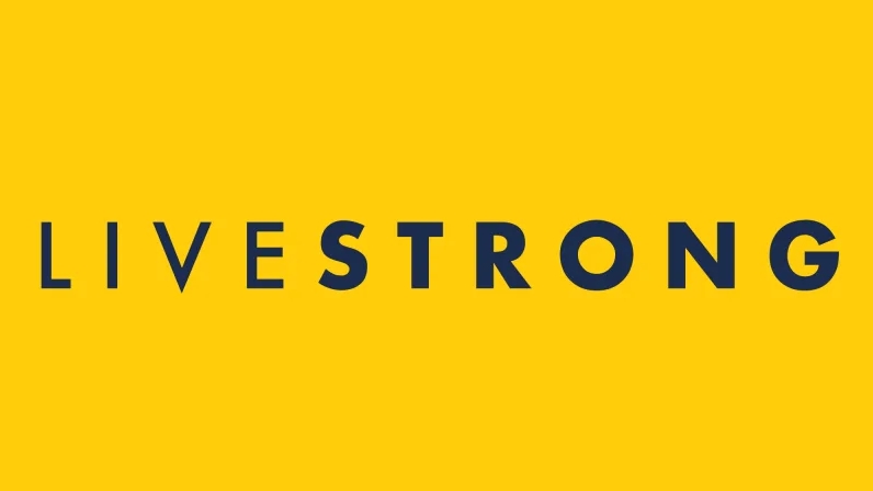 A yellow background with the word " livestrong ".